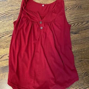 Red maternity top